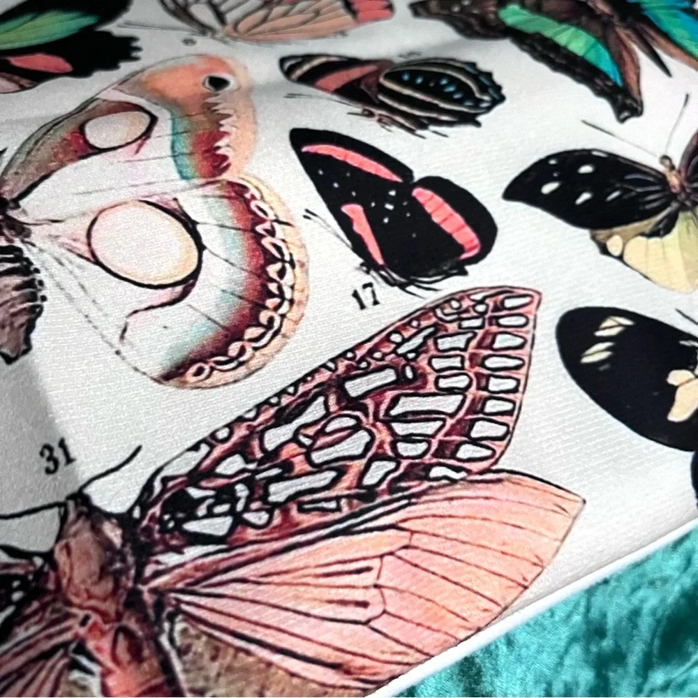 Luxury Home | Vintage Papillon Butterfly Gallery Printed Throw Pillow Cover 🦋
